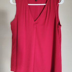 ×White House Black Market sleeveless red blouse